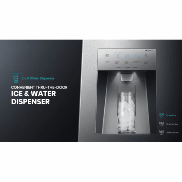 Pureflat Standard-Depth 25.6-Cu Ft 4 -Door Smart Compatible French Door Refrigerator with Ice Maker with Water and Ice Dispenser ( Stainless Steel ) ENERGY STAR Certified - Image 5