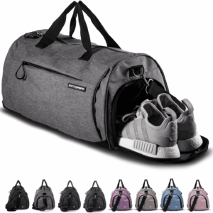 ® Gym Bag for Men & Women with Shoe & Wet Compartment - Duffle Bag for Travel, Sports, Fitness & Workout