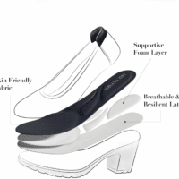 Women'S Chunky Closed Toe Low Block Heels Work Pumps Comfortable round Toe Dress Wedding Shoes - Image 3