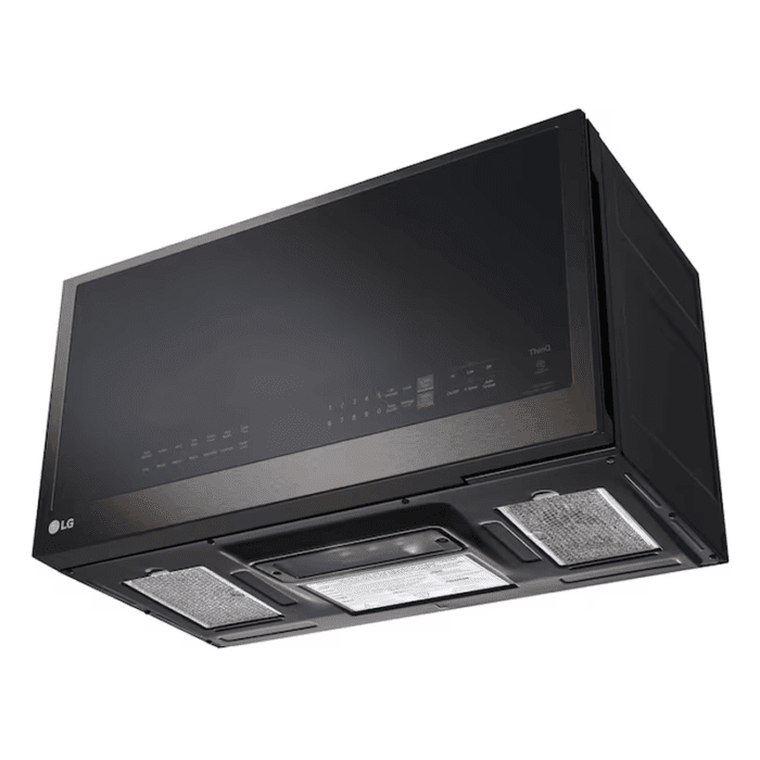 2.0-Cu Ft 29.88-In Over-The-Range Microwave with Sensor Cooking ( Printproof Black Stainless Steel ) - Image 7