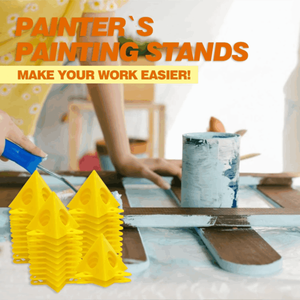 Painters Painting Pyramid Stands: 32Pcs Cabinet Doors Risers & Painting - Paint Triangle Stands Mini Cones Tripods for Canvas Support & Pouring - Art DIY Projects Household Essemtials - Image 7