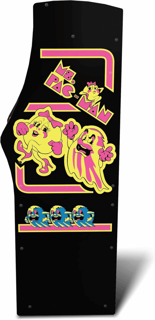 Ms. Pacman Deluxe Black Variant Arcade Machine, Built for Your Home, with 5-Foot Tall Full-Size Stand-Up Cabinet, 14 Classic Games, and 17-Inch Screen - Image 2