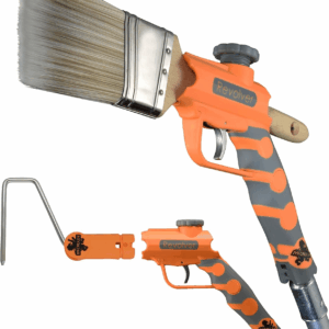 Tools Revolver- Heavy Duty, Long Handle Paint Brush Extender and Roller Holder, Paint Edger Tool for High Ceilings, Corner Painting Tool Compatible with All Threaded and Locking Poles