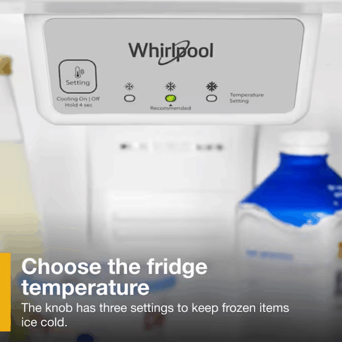 20.5-Cu Ft Top-Freezer Refrigerator ( White ) - Image 7