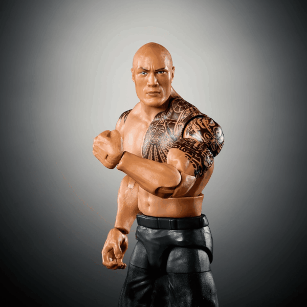 Elite Action Figure & Accessories, Series #115 6-Inch Collectible the Rock with 25 Articulation Points & Swappable Hands - Image 3