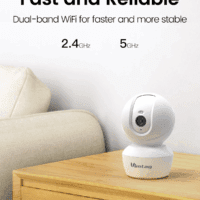 Indoor Camera 2.5K, Pet Camera with Speaker Pan-Tilt 360°, Cameras for Home Security Pet Baby Dog W/Motion Tracking Night Vision Phone App, 2-Way Audio, 24/7 SD & Cloud Storage,Work with Alexa - Image 8