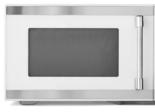 1.1 Cu Ft Countertop Microwave Oven, White and Stainless Steel - Image 5