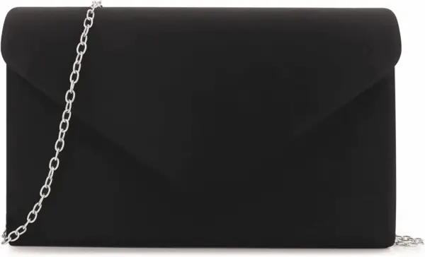 Clutch Purse for Women Evening Bags Handbags for Wedding Party Cocktail Prom Faux Suede Crossbody Shoulder Bag