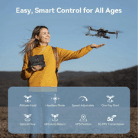 S1S Drone with 4K Camera for Adults Kids, WIFI FPV Live Video Foldable RC Quadcopter with Auto Return, Altitude Hold, Headless Mode, Brushless Motor, 2 Batteries - Image 7