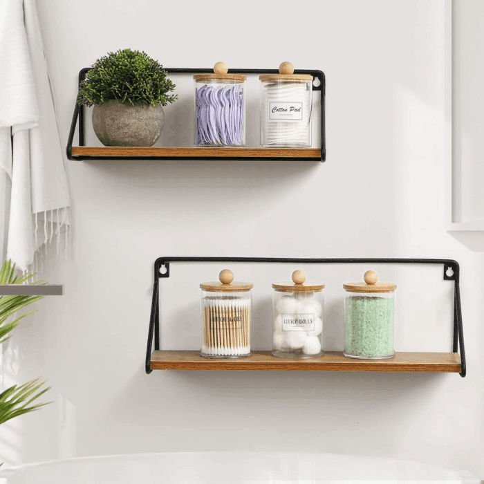 6-Pack Bamboo Qtip Holders - Bathroom Storage for Cotton Balls, Swabs, Pads, Floss - Image 6