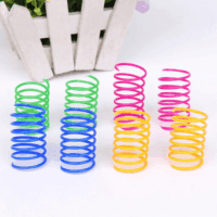 Cat Spiral Spring, 12 Pc Cat Creative Toy to Kill Time and Keep Fit Interactive Cat Toy Sturdy Heavy Plastic Spring Colorful Springs Cat Toy for Swatting, Biting, Hunting Kitten Toys - Image 6