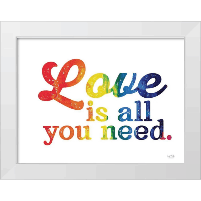 Lux + Me Designs 24X19 Gold Ornate Wood Framed with Double Matting Museum Art Print Titled - Love Is All You Need - Image 8