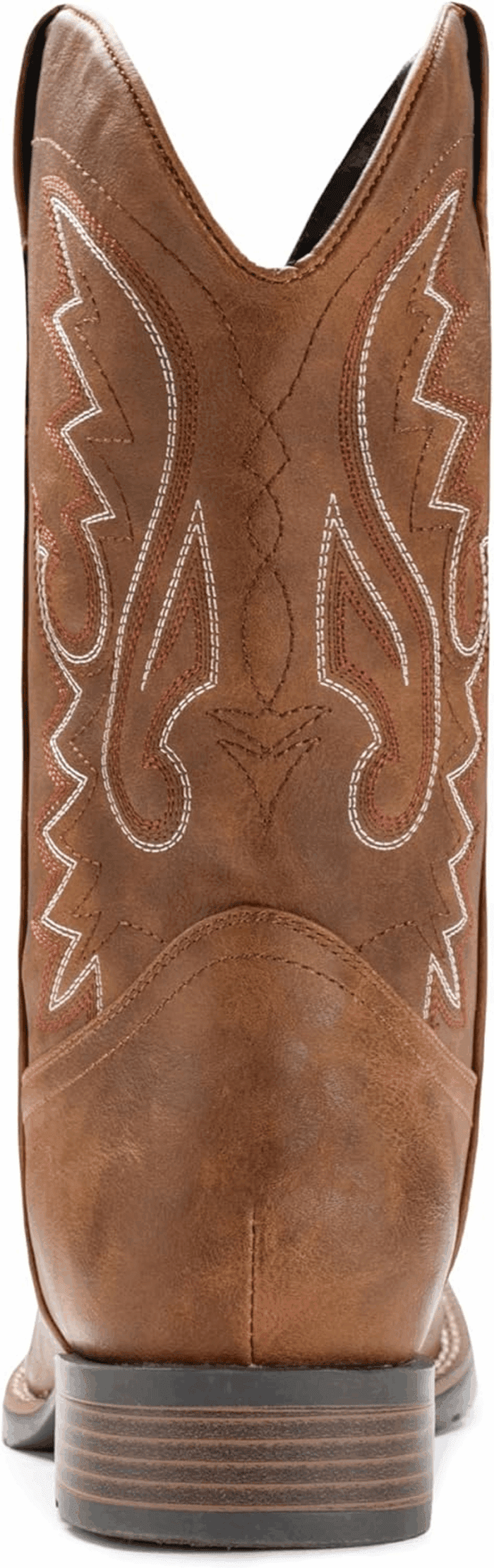 Cowboy Boots for Men with Wide Square Toe Western Retro Boot Durable Classic Fashionable Embroidered Pull on Slip Resistant Boots - Image 4