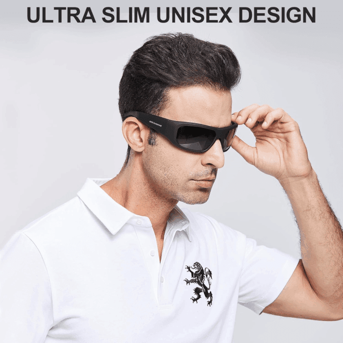 Oho Smart Glasses,Polarized Sunglasses with Bluetooth Speaker,Athletic/Outdoor UV Protection and Voice Control,Unisex(Grey Lens) - Image 7