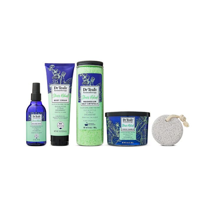 Aromatherapy Stress Relief Starter Pack, Eucalyptus, Citrus and Spearmint, 5 Pieces - Image 2