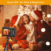 01DC403 44.0 MP 1080P Digital Camera 16X Digital Zoom Compact Point and Shoot Camera, Black - Image 2