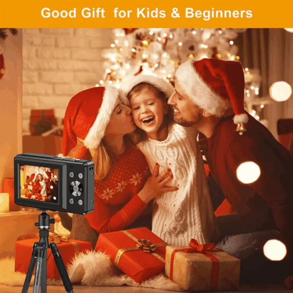 01DC403 44.0 MP 1080P Digital Camera 16X Digital Zoom Compact Point and Shoot Camera, Black - Image 2