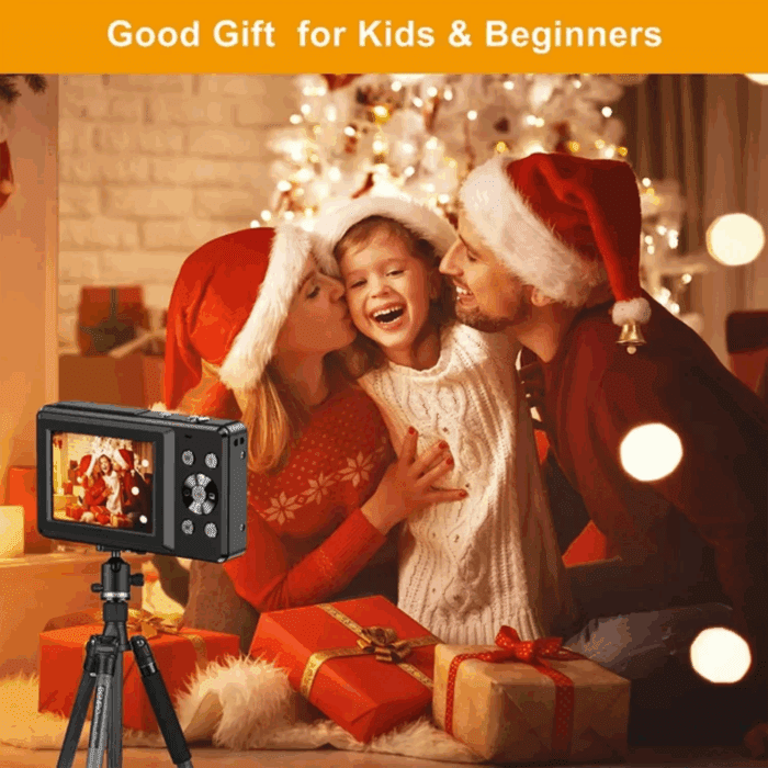 01DC403 44.0 MP 1080P Digital Camera 16X Digital Zoom Compact Point and Shoot Camera, Black - Image 2