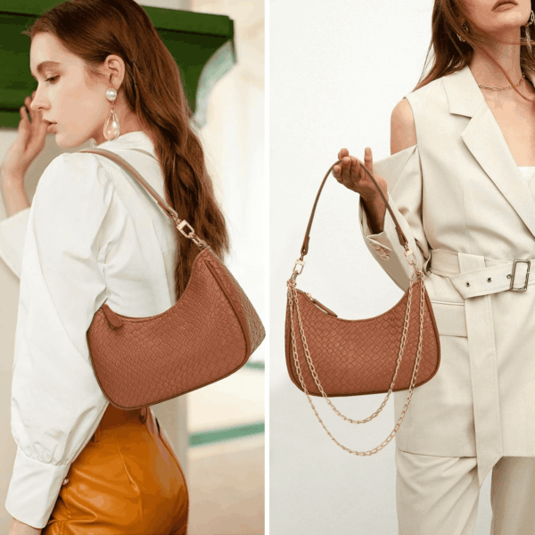 Shoulder Bag for Women Cute Hobo Purses and Handbags Retro Clutch Underarm Purse - Image 2