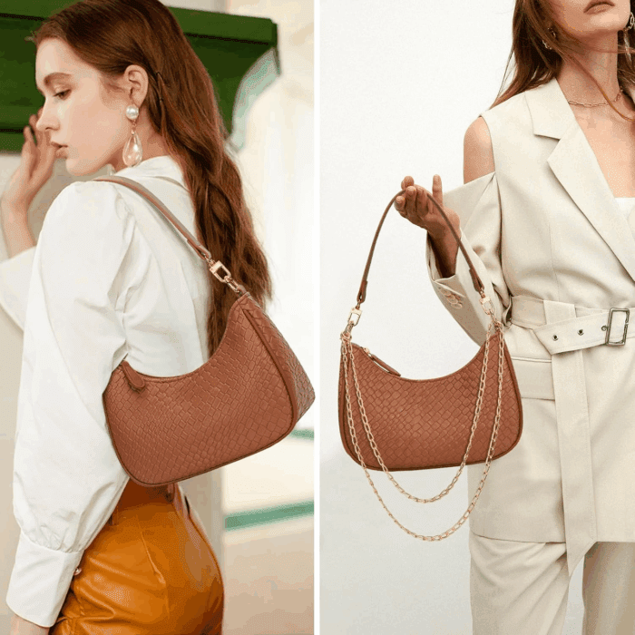 Shoulder Bag for Women Cute Hobo Purses and Handbags Retro Clutch Underarm Purse - Image 2