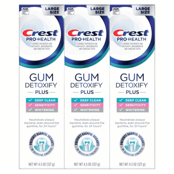 Pro-Health Gum Detoxify plus Toothpaste 4.5 Oz Pack of 3 - Antibacterial Fluoride Toothpaste, Sensitivity Protection, Whitens Teeth, Anticavity, Plaque Control - Image 10