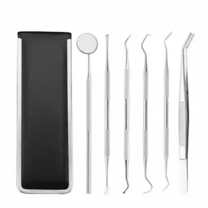Tooth Care Clearance for Home Teeth 6Pcs Stainless Clean Set Hygiene Kit Oral Tool Care Tooth Care, 1 Set of Dental Care Tools (6 Pieces), Teeth Cleaning on Sale