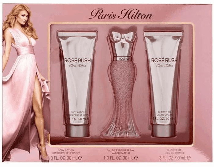 Rose Rush Perfume Gift Set for Women, 3 Pieces