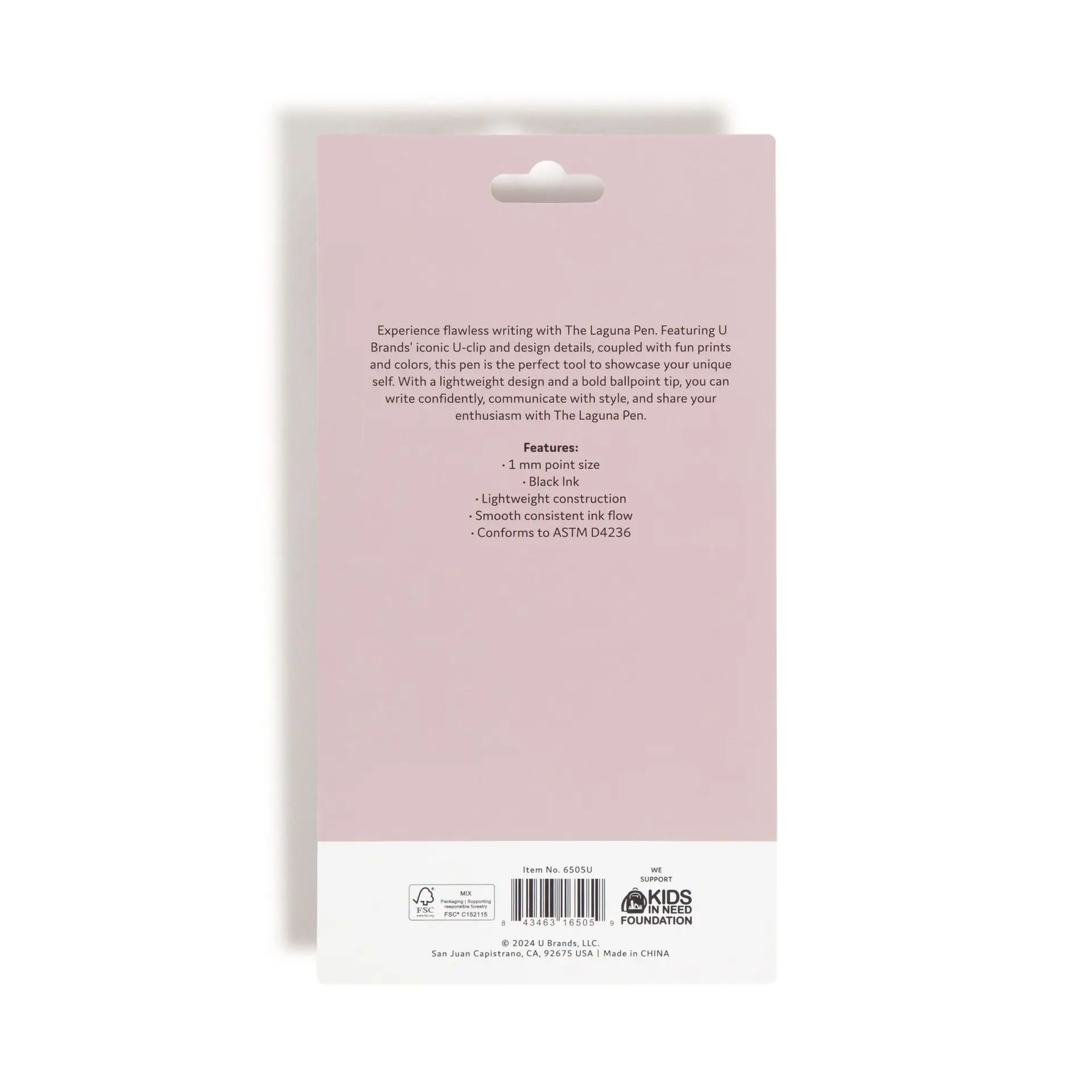 Laguna Ballpoint Pens, 6 Count, Foil Dots , Bold (1.0Mm) Point, Black Ink - Image 3