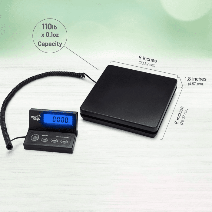 Digital Shipping and Postal Weight Scale, 110 Lbs X 0.1 Oz, UPS USPS Post Office Scale - Image 6
