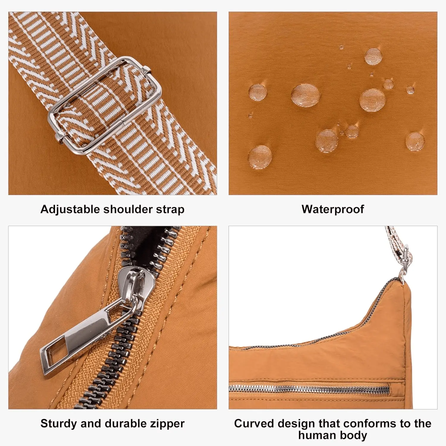 Travel Purses for Women, Waterproof Nylon Crossbody Bags for Woman Trendy, anti Theft Shoulder Bag for Ladies - Image 6