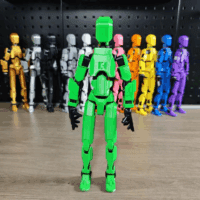 5PCS Assembly Completed T13 Action Figure 3D Printed Multi-Jointed Movable,Lucky 13 Action Figures,Multi-Articular Action Figures,Desktop Decorations,Creative Gifts (5 Colors) - Image 6