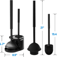 2 in 1 Toilet Plunger and Brush Set，Extended Handle Plunger，Toilet Bowl Brush Plunger Set,Bathroom Cleaning Tools ，Toilet Brush Plunger Combo，Cleaning Brush，Bathroom Cleaning Supplies - Image 6