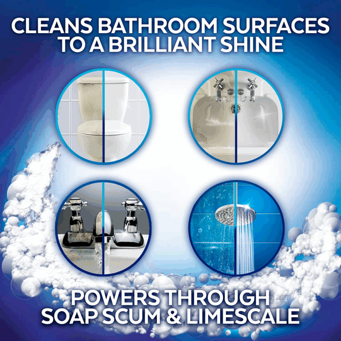 Power Foaming Cleaning Spray for Bathrooms, Foam Cleaner for Bathrooms, Showers, Tubs, 32Oz - Image 4