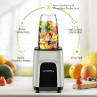 18 Oz. Single Speed Countertop Blenders for Shakes and Smoothies with 2X18.6Oz and 10Oz Cups - Image 6