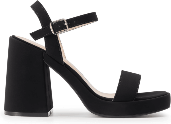 Heels for Women Block Chunky Platform High Heels Open Toe GISELLE Fashion Wedding Party Evening Prom Dance Ankle Strap Dress Pump Sandals Shoes - Image 2
