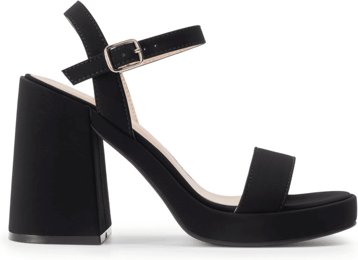 Heels for Women Block Chunky Platform High Heels Open Toe GISELLE Fashion Wedding Party Evening Prom Dance Ankle Strap Dress Pump Sandals Shoes - Image 2