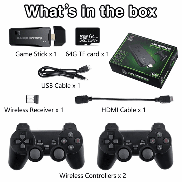M8 2.4G Wireless Controllers External Game Stick 64G Built-In Storage for TV - Image 7