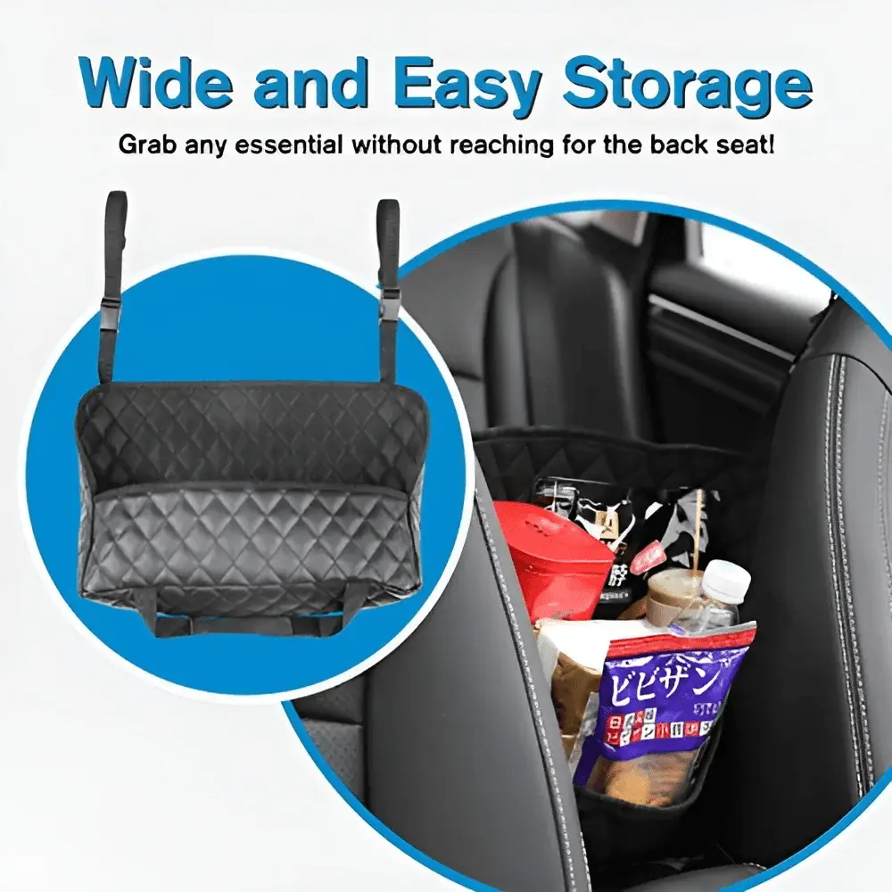 Purse Holder for Cars - Car Purse Handbag Holder between Seats - Auto Storage Accessories for Women Interior - Automotive Consoles and Organizers Net Pocket for Front Seat - Image 6