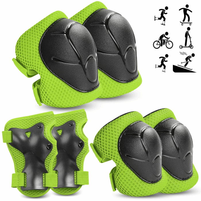 Kids Protective Gear Set - Knee Pads, Elbow Pads, and Wrist Guards for Skating, Cycling, Rollerblading, Scooter - Toddler to Teen Size (3-10 Years) - Image 13