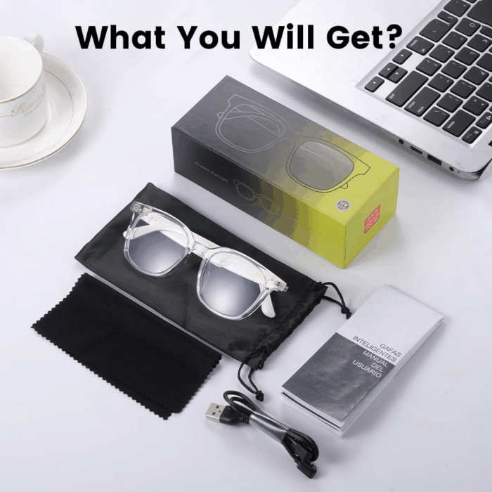 Smart Glasses for Women Men, Bluetooth Glasses with Photochromic Lenses Touch Control Voice Assistant for Clear Audio Remote Photography, Perfect for Indoor Outdoor - Image 3