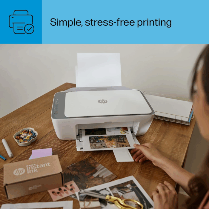 Deskjet 2855E Wireless All-In-One Color Inkjet Printer, Scanner, Copier, Best-For-Home, 3 Months of Instant Ink Included (588S5A) - Image 12