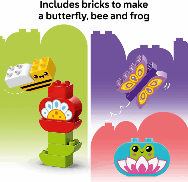 DUPLO Town Creative Garden & Flowers Building Toy Playset - Preschool Learning and Educational Flower Toy for Toddlers, Boys and Girls, Ages 2+ - Baby Gift Idea - 10444 - Image 6