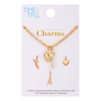 Women'S Gold-Tone Interchangeable Love Theme Charms Necklace. - Image 2