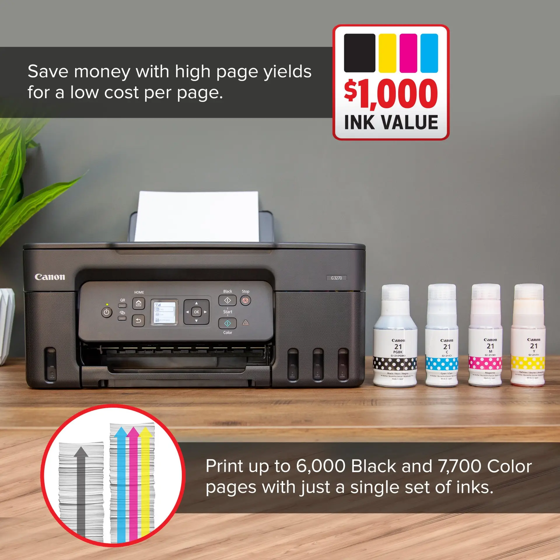 Megatank PIXMA G3272 Color Inkjet All in One Printer - Image 2