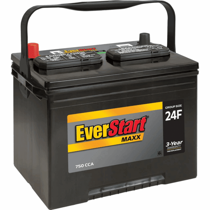 Maxx Lead Acid Automotive Battery, Group Size 24F 12 Volt, 750 CCA - Image 2