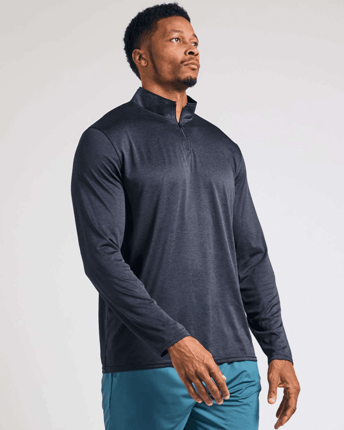 3 Pack: Men'S Dry-Fit Active Quarter Zip Long Sleeve Athletic Performance Pullover (Available in Big & Tall) - Image 2