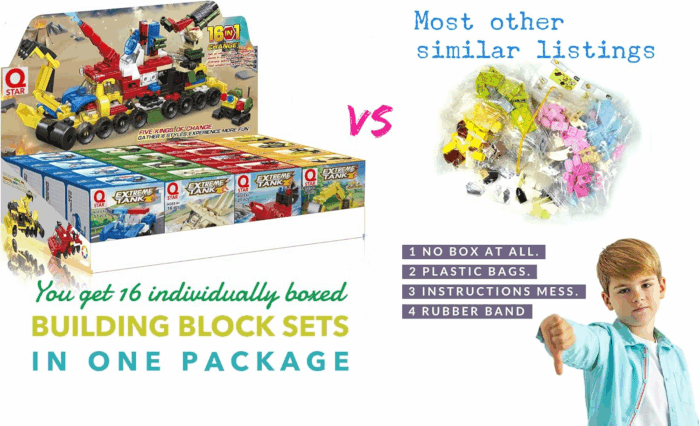 Mini 16 Car Building Blocks Compatible with Lego Party Favors for Kids, Prizes for Kids Classroom, Goodie Bag Fillers - Image 8