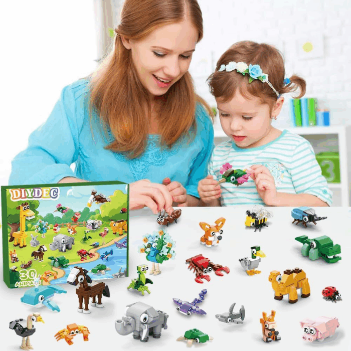 30 Pack Animals Building Blocks Toys, Mini Party Favors Building Set for Kids Bricks Toys for Boys Girls Holiday Goodie Bags Stocking Stuffers Classroom Prizes Birthday Gifts - Image 6