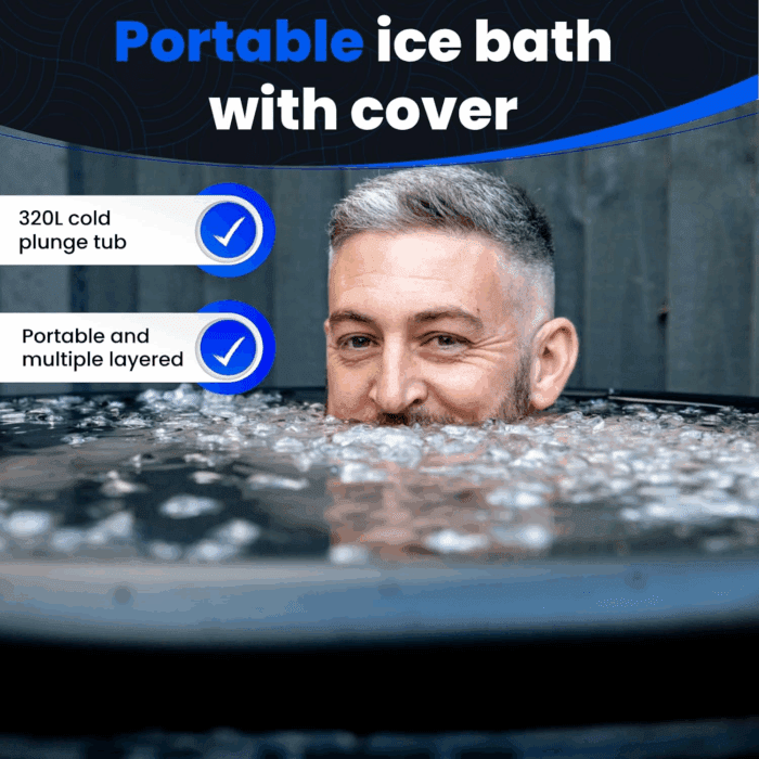 Ice Bath Tub for Athletes with Cover: 88 Gallons Cold Plunge Tub for Recovery, Multiple Layered Portable Ice Bath Plunge Pool - Image 4