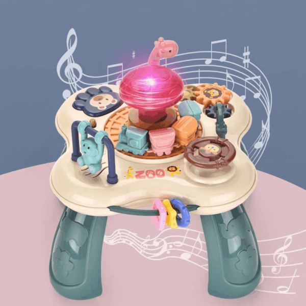 Baby Activity Table Center Learning Table - Educational Learning Musical Toys & Baby Standing Activity Center for Toddlers Sensory Game Table Parent Child Toys Gift for Boys Girls - Image 4